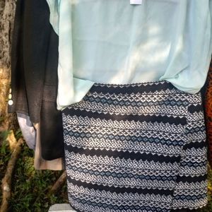 Loft Ann Taylor wrap skirt size 18